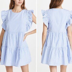 English Factory Striped Mini Dress
